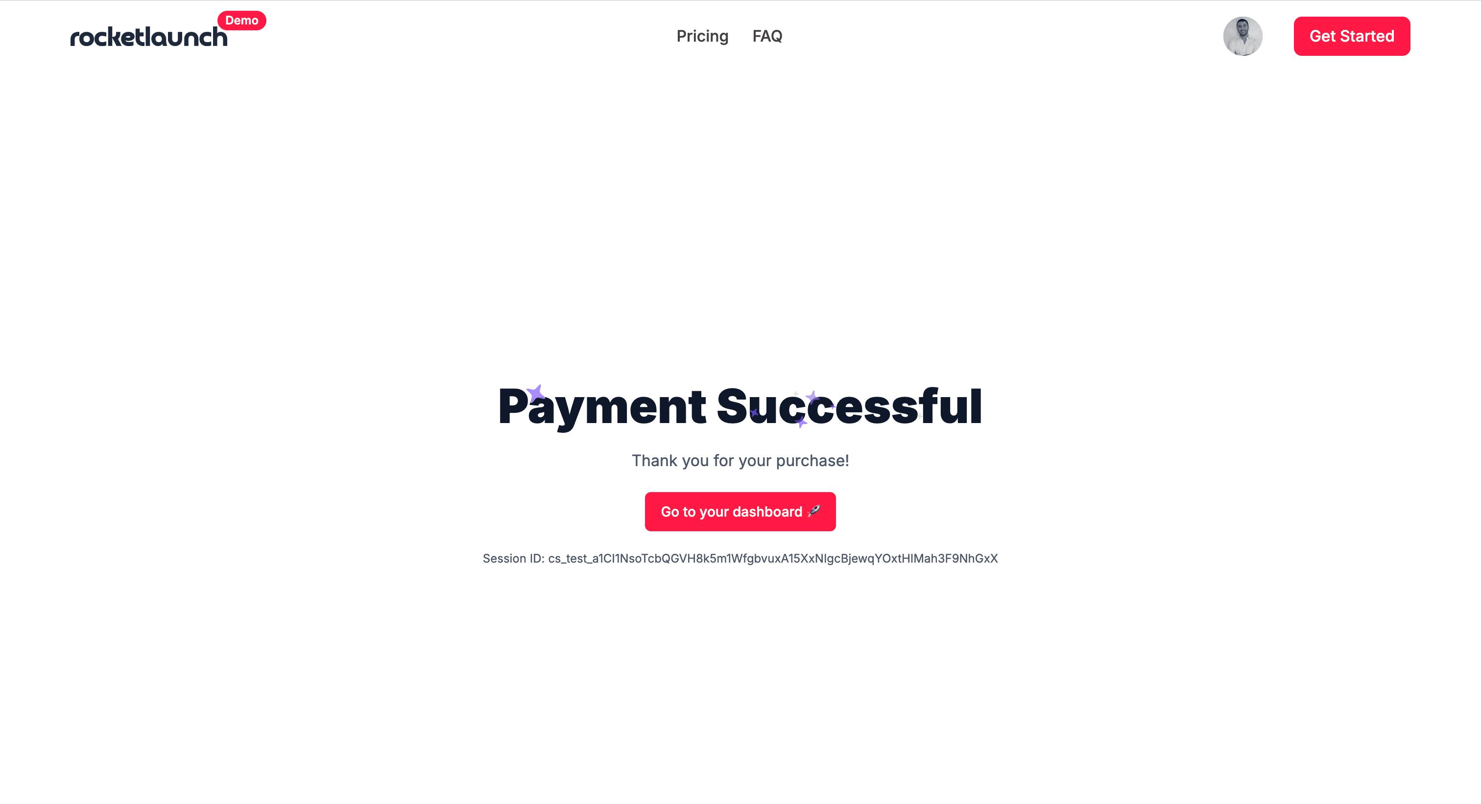 Success page