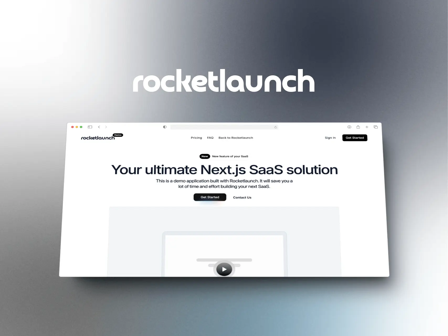 Rocketlaunch product demo video